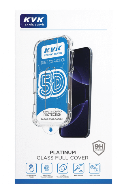 iPhone 12 Pro 5d Ekran Koruyucu – Toz Toplama Özellikli – 9h Cam – Tak & Kullan Montaj Aparatlı