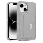 kvkstore.com.tr | Apple iPhone 15 Cüzdanlı Deri Kılıf Gri