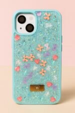 kvkstore.com.tr | iPhone 15 için Taşlı Deniz Mavisi Kılıf Şıklık ve Koruma Bir Arada