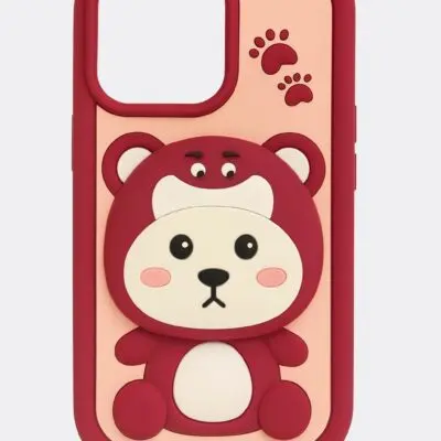 kvkstore.com.tr|iPhone 15 Uyumlu Bear Hug 3D Silikon Telefon Kılıfı