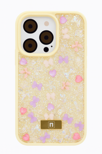 kvkstore.com.tr | iPhone 13 Uyumlu LinaBell Karakterli Silikon Kılıf Anahtarlık Hediyeli iPhone 15 Pro için Taşlı Sarı Kılıf Şıklık ve Koruma Bir Arada