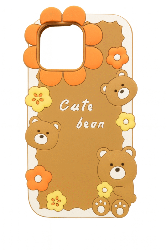 kvkstore.com.tr | iPhone 15 Uyumlu Cute Bean Silikon Telefon Kılıfı Sıcacık Bir Stil Güvenli Koruma