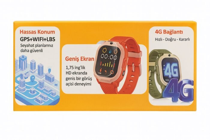 kvkstore.com.tr | Welio JR. One 4G Çocuk Akıllı Saat GPS + WiFi + LBS Konum Takibi – Yeşil Renk KVK Teknik Servis Güvencesiyle