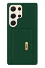 kvkstore.com.tr | Samsung S25 Ultra Uyumlu Deri Cüzdanlı Telefon Kılıfı Yeşil