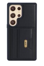 kvkstore.com.tr | Samsung S25 Ultra Uyumlu Deri Cüzdanlı Telefon Kılıfı Siyah