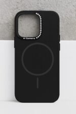 kvkstore.com.tr | iPhone 16 Pro Uyumlu Kadife Dokulu Lansman Kılıf Premium Koruma ve Şıklık Siyah Renk