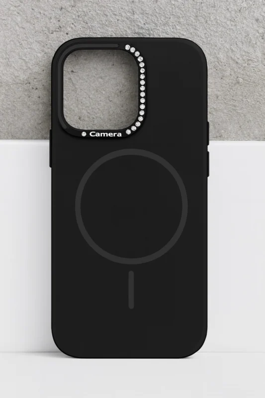 kvkstore.com.tr | iPhone 13 Uyumlu Kadife Dokulu Lansman Kılıf Premium Koruma ve Şıklık Siyah Renk