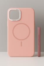 kvkstore.com.tr | iPhone 15 Uyumlu Kadife Dokulu Lansman Kılıf Premium Koruma ve Şıklık Rose Renk