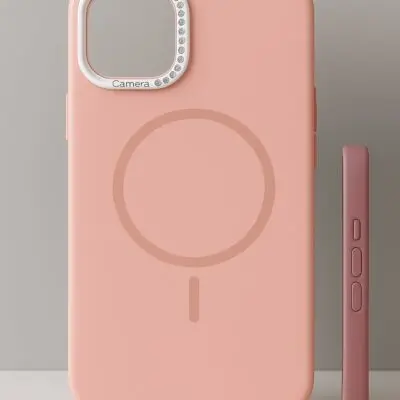 kvkstore.com.tr|iPhone 15 Uyumlu Kadife Dokulu Lansman Kılıf Premium Koruma ve Şıklık Rose Renk