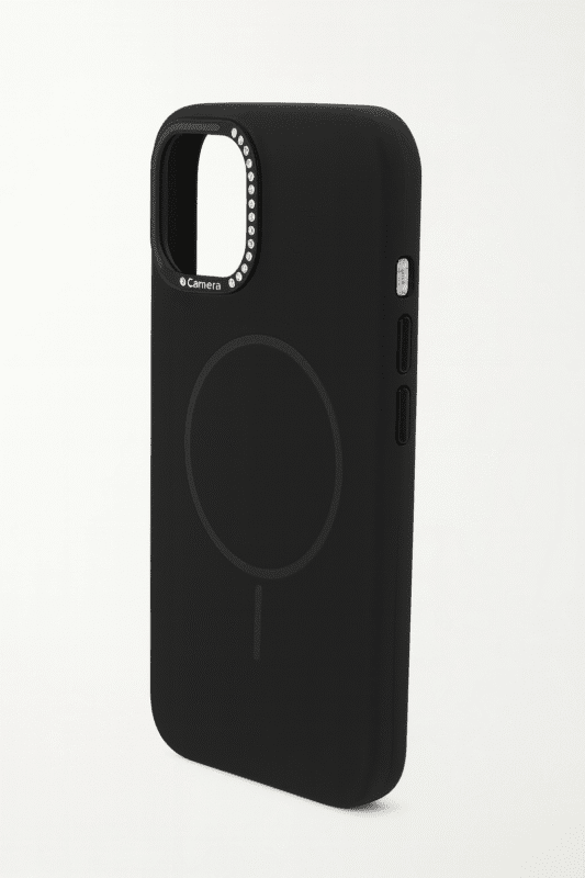 kvkstore.com.tr | iPhone 13 Uyumlu Kadife Dokulu Lansman Kılıf Premium Koruma ve Şıklık Siyah Renk