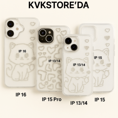 kvkstore.com.tr|iPhone 13 / 14 Uyumlu Taşlı Kılıf Işıltını Yanında Taşı