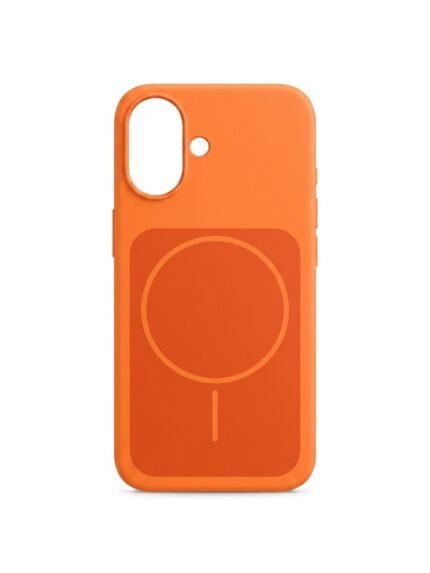 kvkstore.com.tr | iPHONE 16 Premium MagSafe Uyumlu Silikon Kılıf Enerjik Turuncu